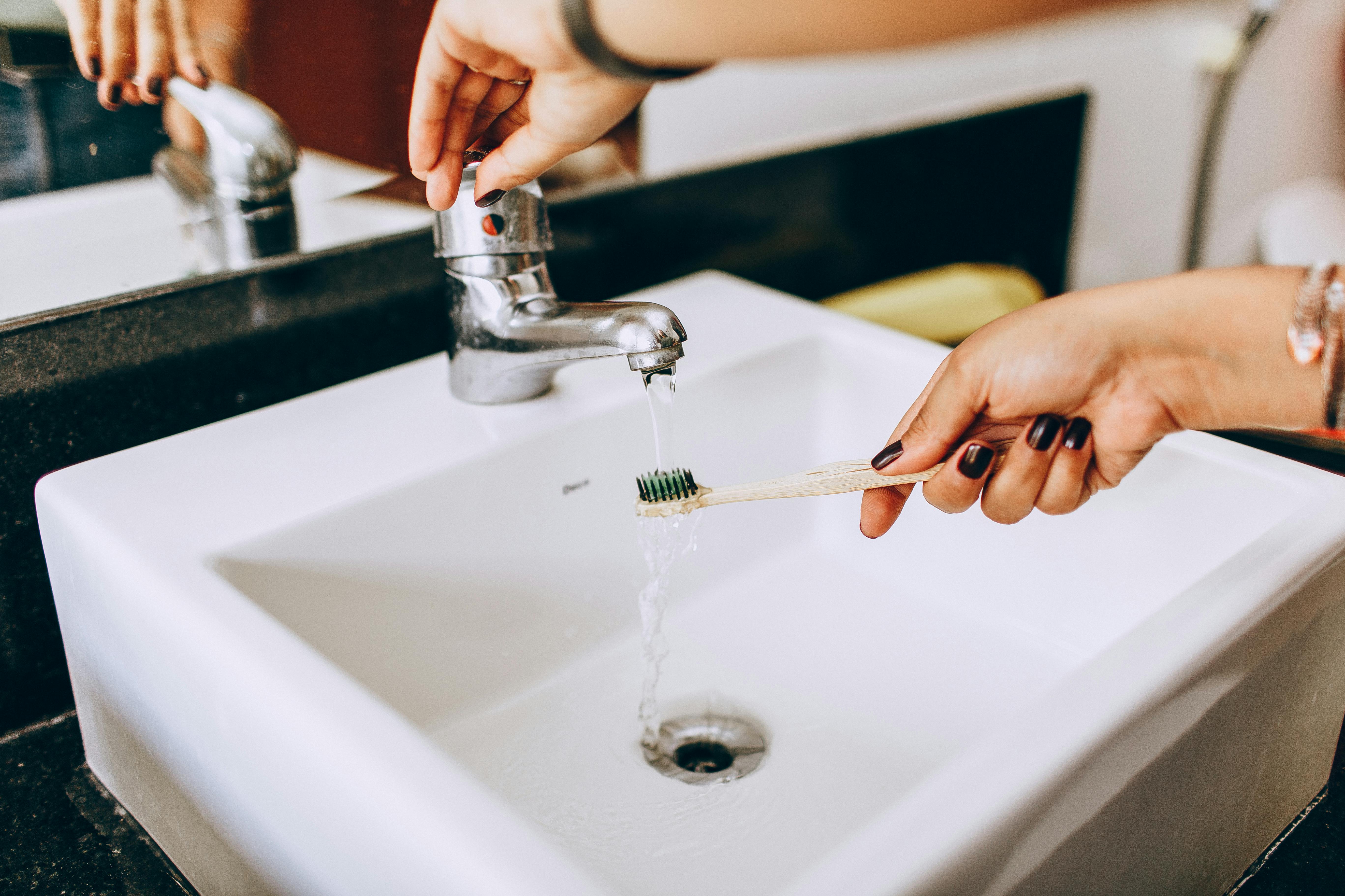 Defekte Dichtung am Wasserhahn