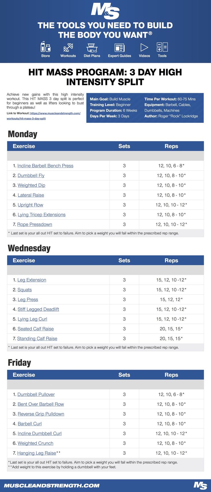 Trainingsplan Muskelaufbau PDF